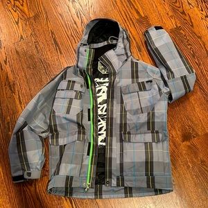 Fox Racing Men’s Snowboard Jacket. Worn once. EUC. Unique. Warm.